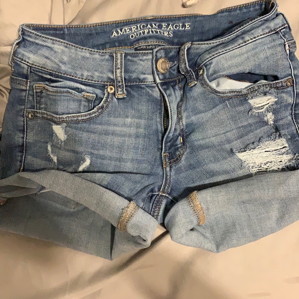 American Eagle Midi Super Super Stretch Shorts